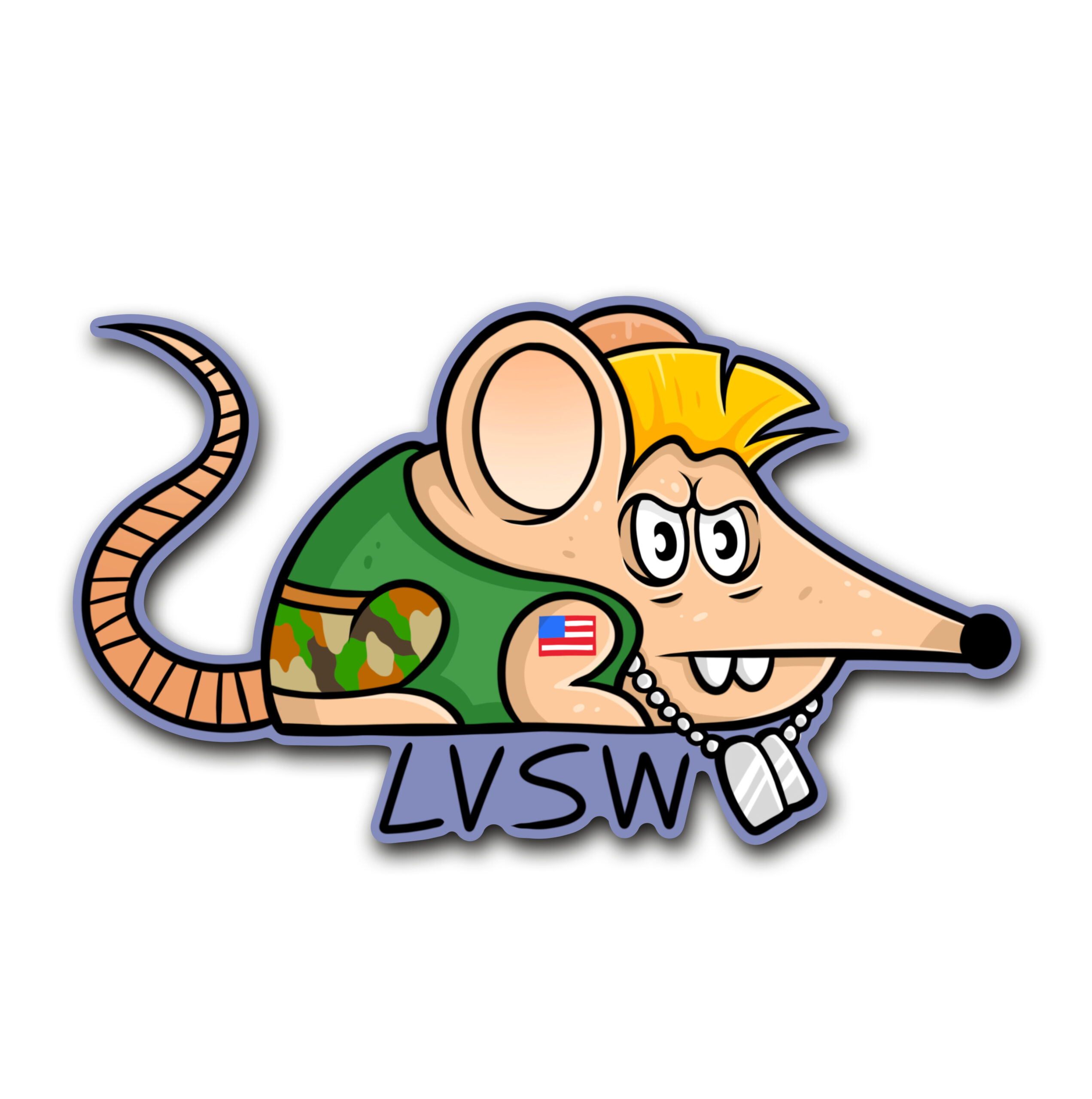 GUILE Street Fighter rat